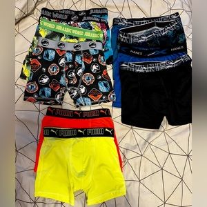 Boys size 8 (M) boxer briefs lot